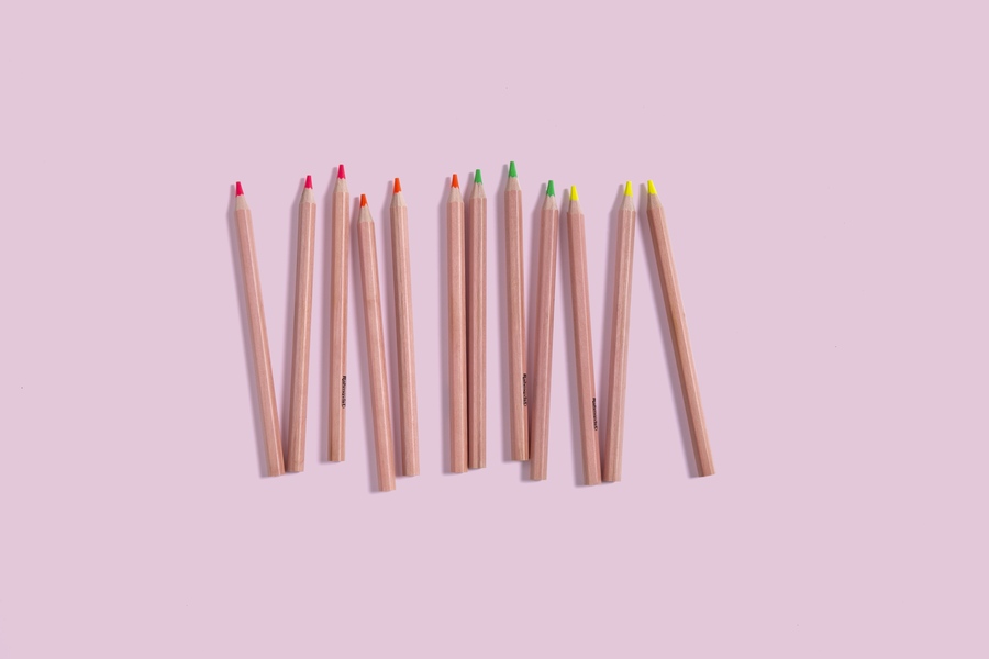 Jumbo Fluorescent Highlighter Pencil